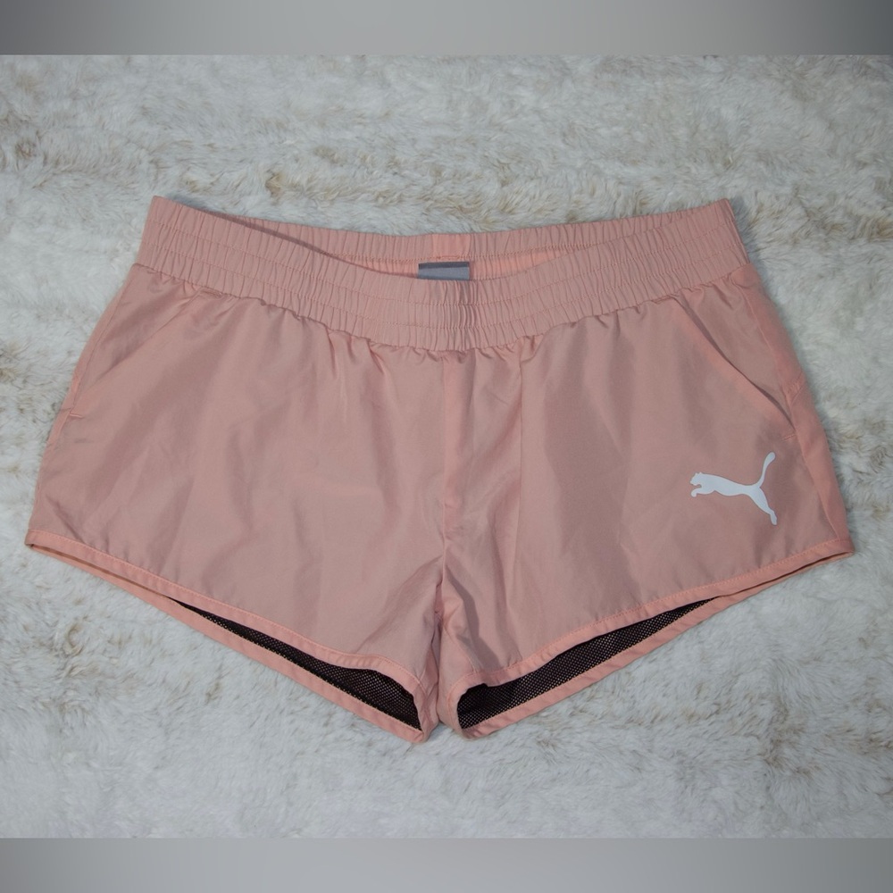 Puma Women's Light Pink Athletic Shorts